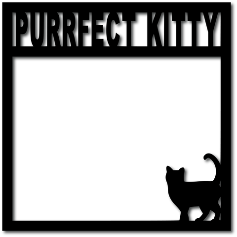 Purrfect Kitty - Digital Cut File - SVG - INSTANT DOWNLOAD