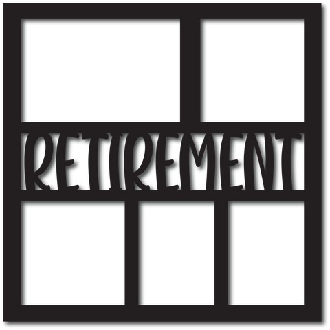 Retirement - 5 Frames - Digital Cut File - SVG - INSTANT DOWNLOAD