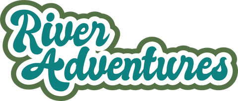 River Adventures - Scrapbook Page Title Die Cut