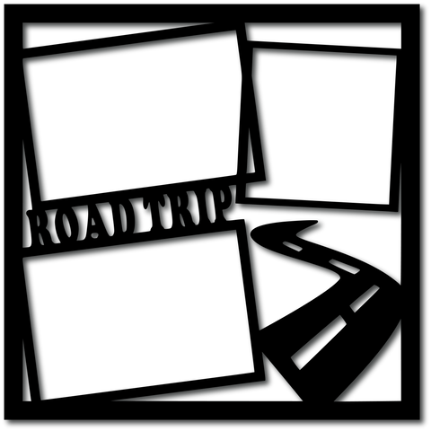 Road Trip - 3 Frames - Digital Cut File - SVG - INSTANT DOWNLOAD