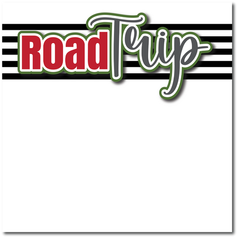 Road Trip - Printed Premade Scrapbook Page 12x12 Layout