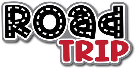 Road Trip - Scrapbook Page Title Die Cut
