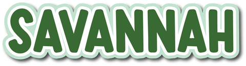 Savannah - Scrapbook Page Title Die Cut