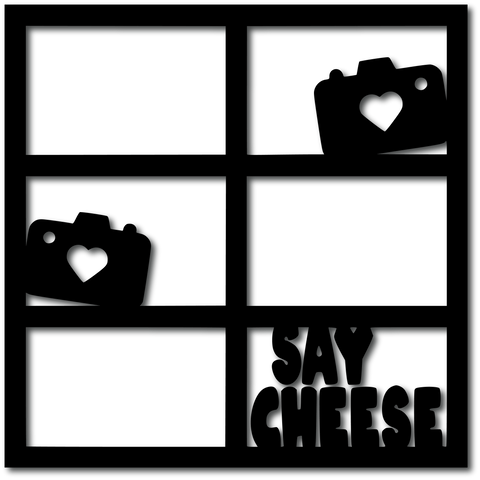 Say Cheese - 6 Frames - Digital Cut File - SVG - INSTANT DOWNLOAD