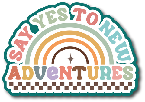 Say Yes to New Adventures - Scrapbook Page Title Sticker