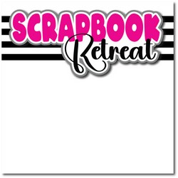 Scrapbook Retreat - Printed Premade Scrapbook Page 12x12 Layout