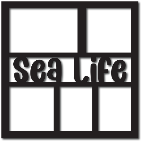 Sea Life - 5 Frames - Digital Cut File - SVG - INSTANT DOWNLOAD