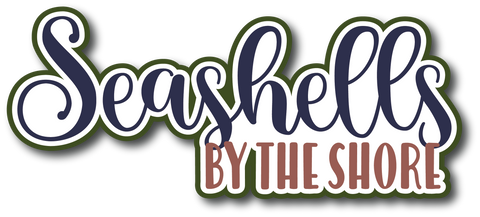 Seashells by the Shore - Scrapbook Page Title Sticker