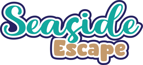 Seaside Escape - Scrapbook Page Title Die Cut