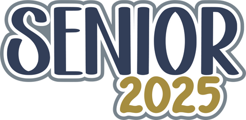 Senior 2025 - Scrapbook Page Title Die Cut