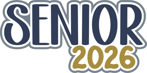 Senior 2026 - Scrapbook Page Title Sticker