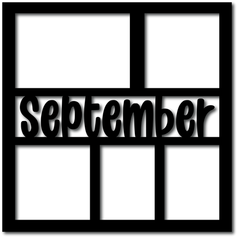 September - 5 Frames - Digital Cut File - SVG - INSTANT DOWNLOAD