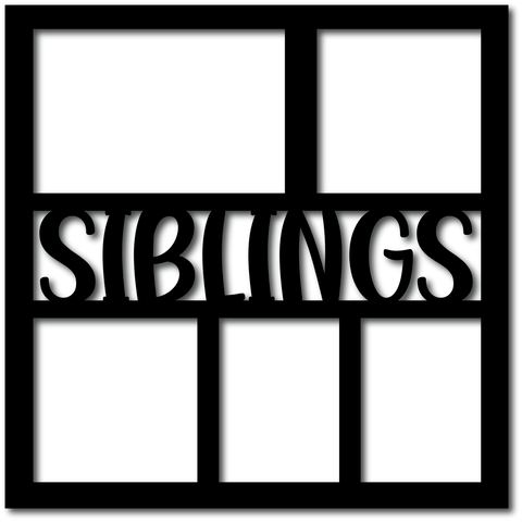 Siblings - 5 Frames - Digital Cut File - SVG - INSTANT DOWNLOAD