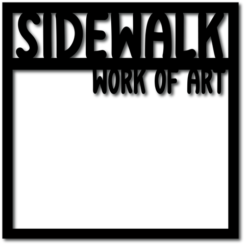 Sidewalk Work of Art - Digital Cut File - SVG - INSTANT DOWNLOAD