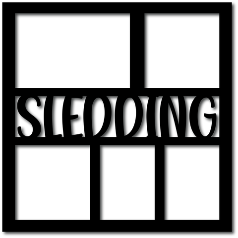 Sledding - 5 Frames - Digital Cut File - SVG - INSTANT DOWNLOAD