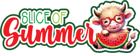 Slice of Summer - Scrapbook Page Title Die Cut