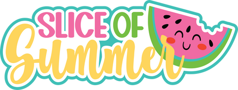 Slice of Summer - Scrapbook Page Title Die Cut