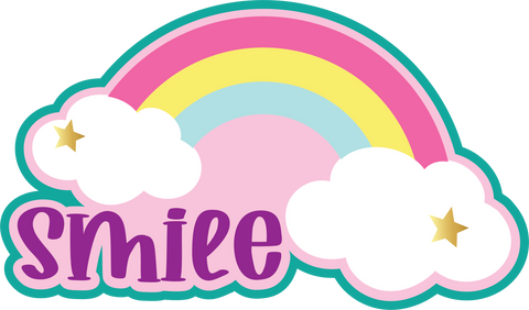 Smile - Scrapbook Page Title Die Cut