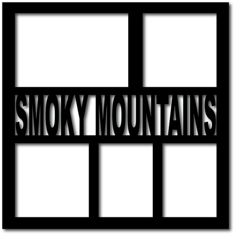 Smoky Mountains - 5 Frames - Digital Cut File - SVG - INSTANT DOWNLOAD