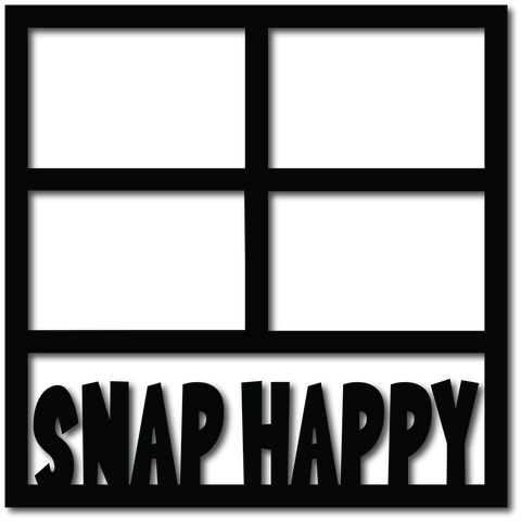 Snap Happy - 4 Frames - Digital Cut File - SVG - INSTANT DOWNLOAD