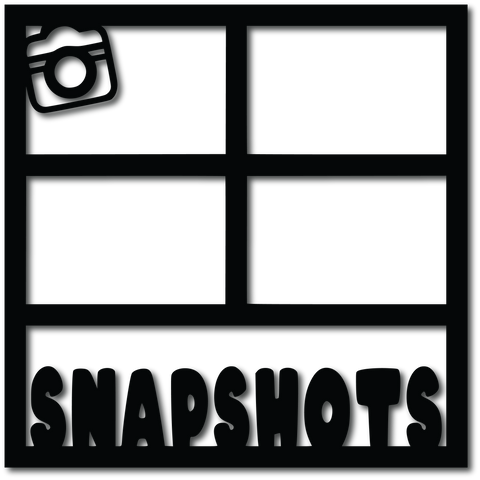 Snapshots - 4 Frames - Digital Cut File - SVG - INSTANT DOWNLOAD