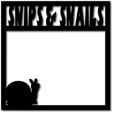 Snips & Snails - Digital Cut File - SVG - INSTANT DOWNLOAD