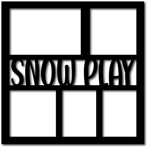 Snow Play - 5 Frames - Digital Cut File - SVG - INSTANT DOWNLOAD