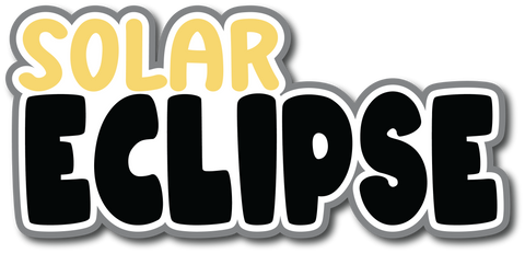 Solar Eclipse - Scrapbook Page Title Sticker