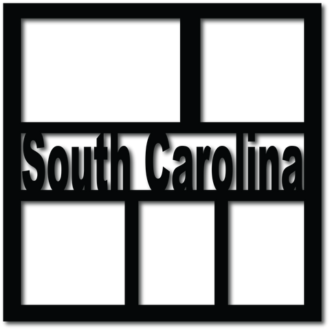 South Carolina - 5 Frames - Digital Cut File - SVG - INSTANT DOWNLOAD