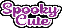 Spooky Cute - Scrapbook Page Title Die Cut
