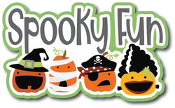 Spooky Fun - Scrapbook Page Title Die Cut