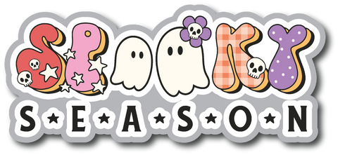 Spooky Season - Scrapbook Page Title Die Cut
