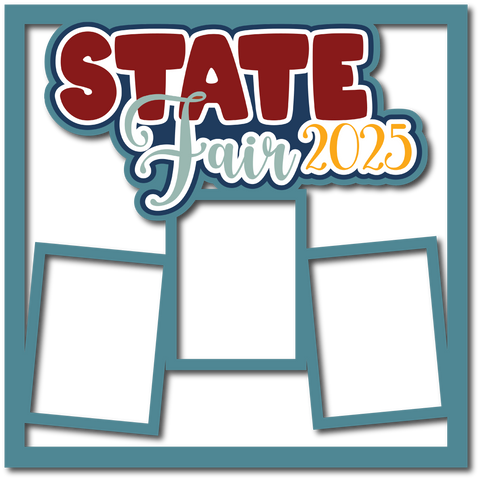State Fair 2025 - 3 Frames - Scrapbook Page Layered Overlay Kit