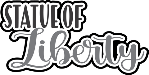 Statue of Liberty - Scrapbook Page Title Sticker