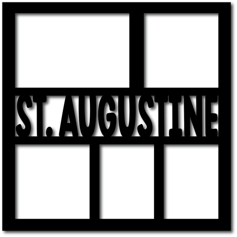 St. Augustine - 5 Frames - Digital Cut File - SVG - INSTANT DOWNLOAD