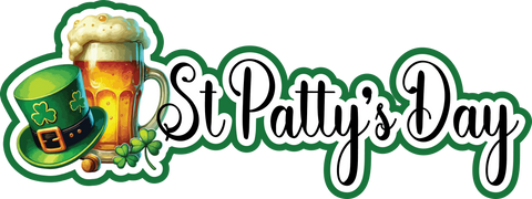 St. Patty's Day - Scrapbook Page Title Sticker