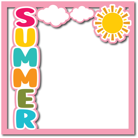 Summer - Layered Overlay - Digital Cut File - SVG - INSTANT DOWNLOAD