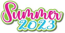 Summer 2023 - Scrapbook Page Title Sticker