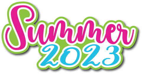Summer 2023 - Scrapbook Page Title Die Cut