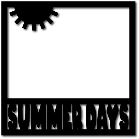 Summer Days - Digital Cut File - SVG - INSTANT DOWNLOAD