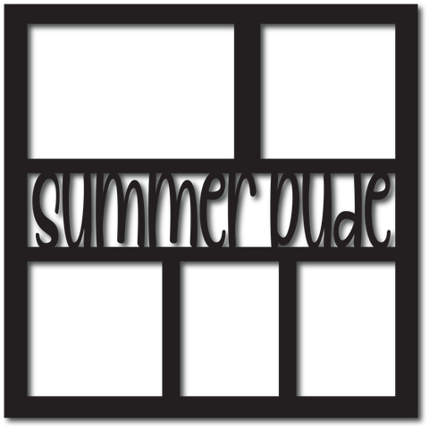 Summer Dude - 5 Frames - Digital Cut File - SVG - INSTANT DOWNLOAD