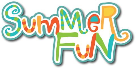 Summer Fun - Scrapbook Page Title Die Cut