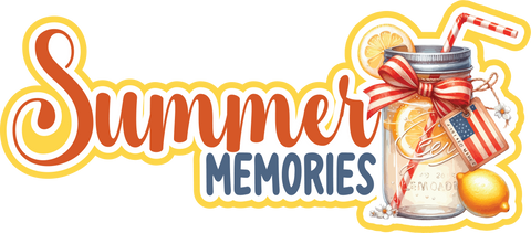 Summer Memories - Scrapbook Page Title Sticker