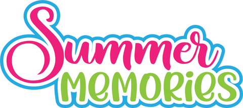 Summer Memories - Scrapbook Page Title Die Cut
