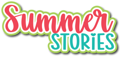 Summer Stories - Scrapbook Page Title Die Cut