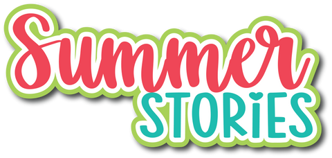 Summer Stories - Scrapbook Page Title Die Cut
