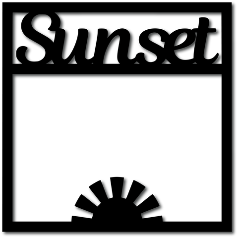 Sunset - Digital Cut File - SVG - INSTANT DOWNLOAD