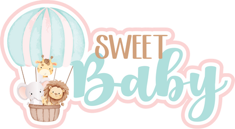 Sweet Baby - Scrapbook Page Title Die Cut