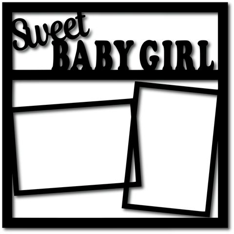 Sweet Baby Girl - Digital Cut File - SVG - INSTANT DOWNLOAD