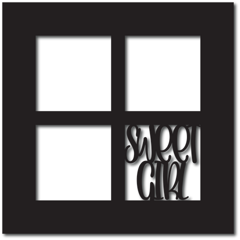 Sweet Girl - Digital Cut File - SVG - INSTANT DOWNLOAD